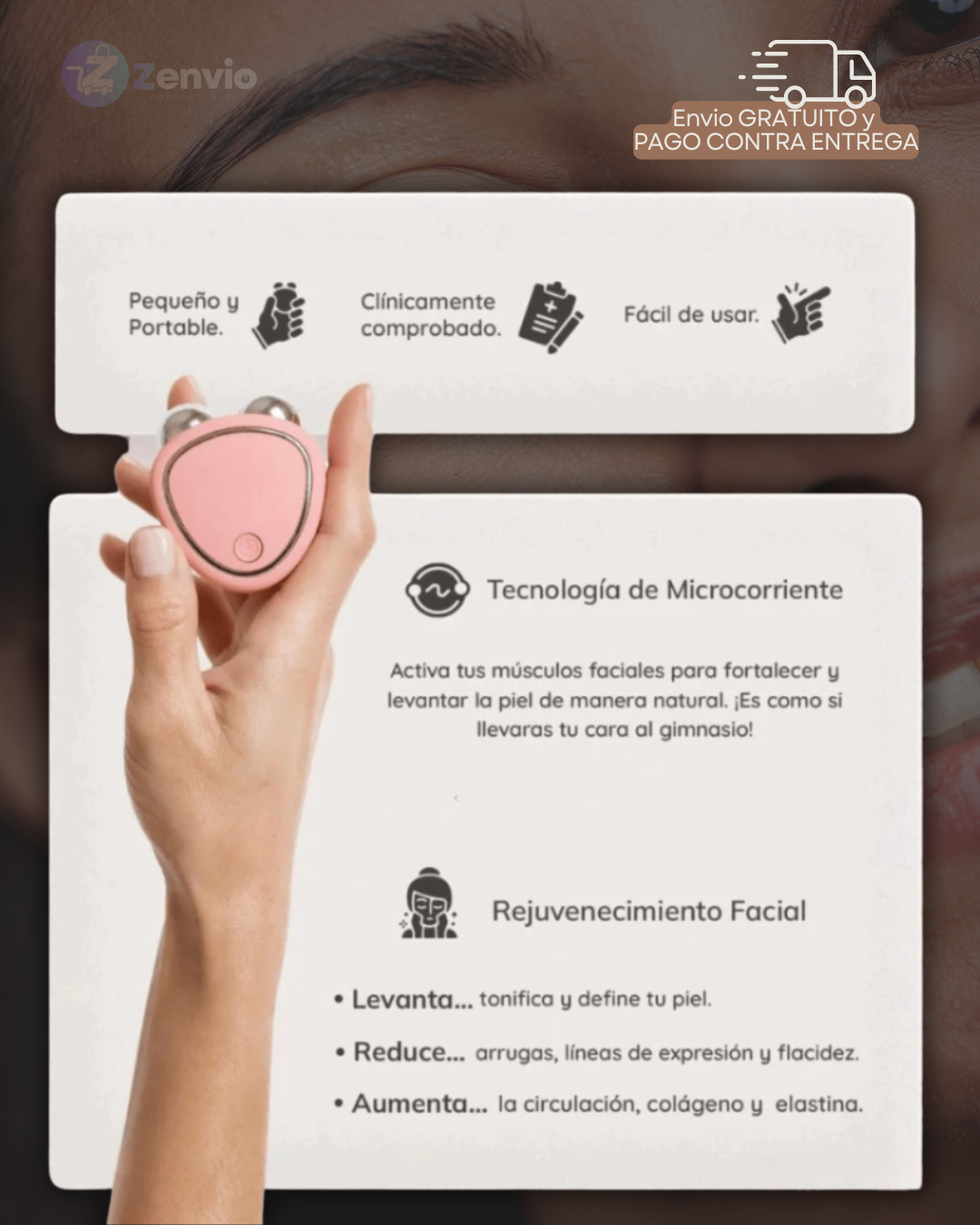 COMBO PIEL PERFECTA ✨ Rejuvenecedor de Rostro Disminuye Arrugas + Tonificador Tensor de Piel GRATIS